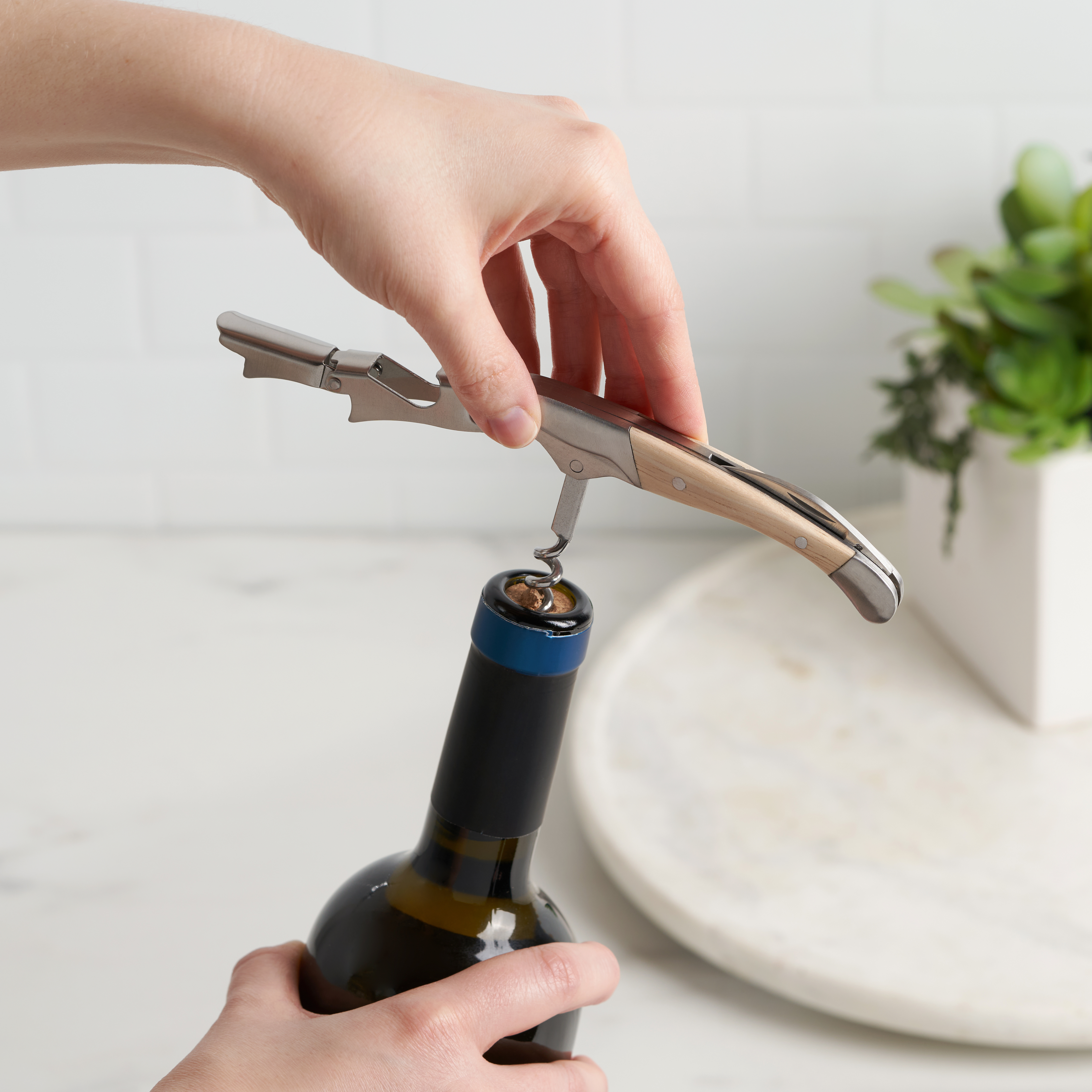 True® Timber™ Double Hinged Corkscrew 6