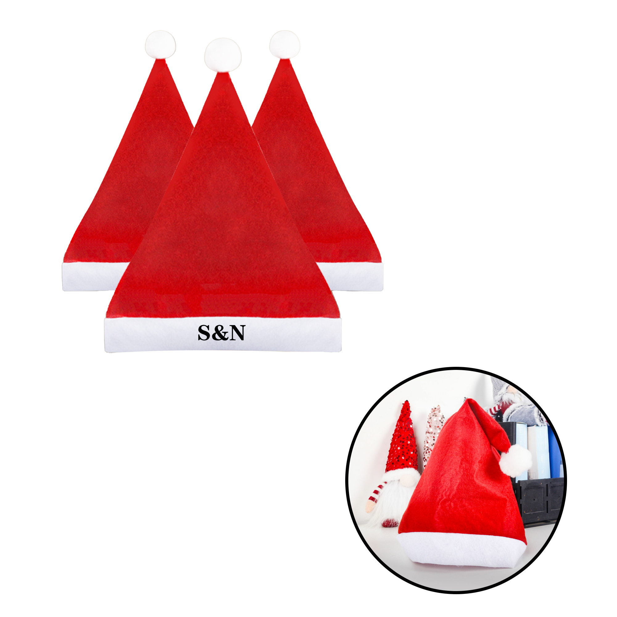 Non-woven Children's Christmas Hat 4