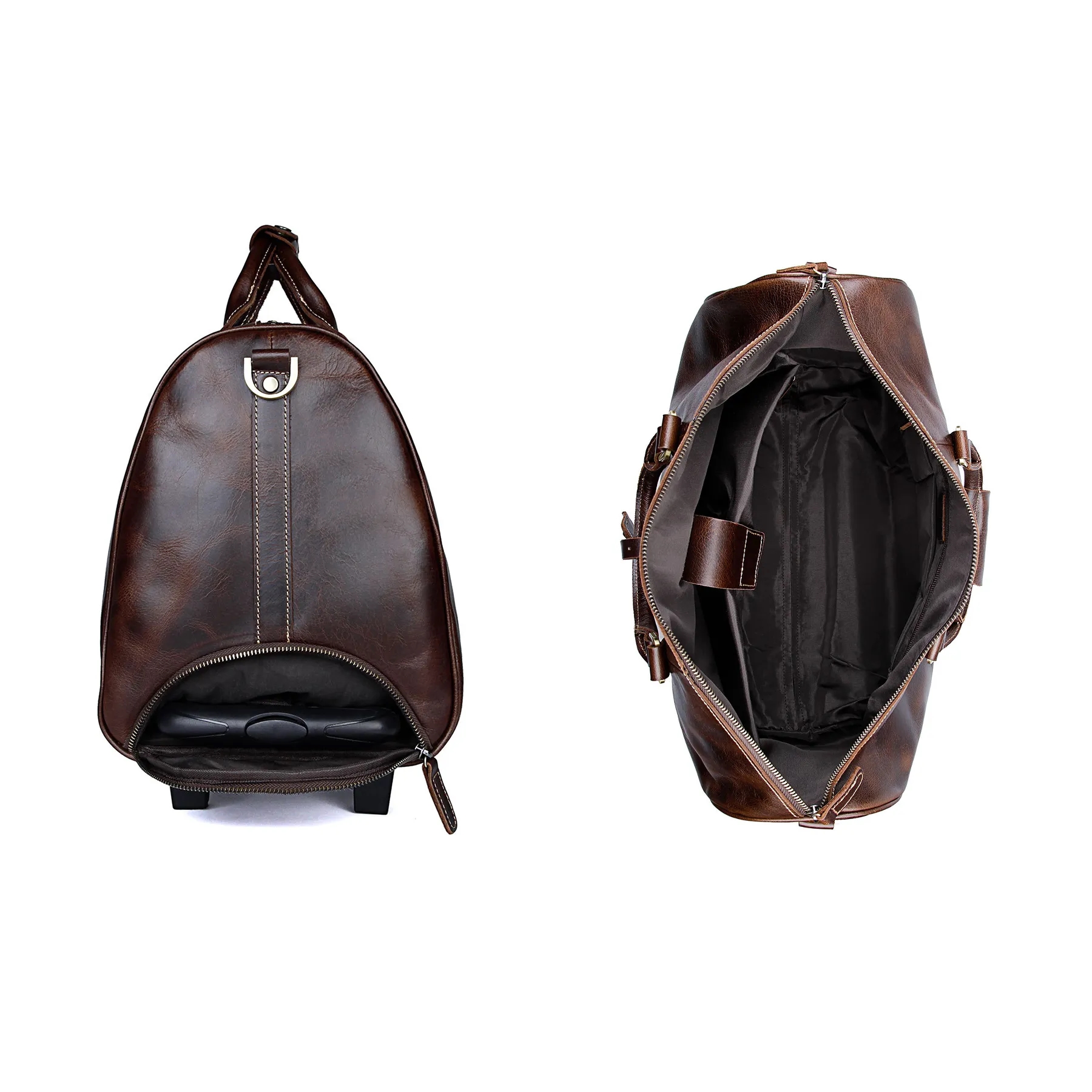 Large Leather Wearable Duffel bag 5