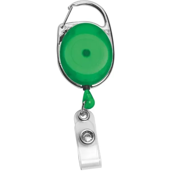 Carabiner Style Retractable Badge Reel, promotional clip with logo imprint 8