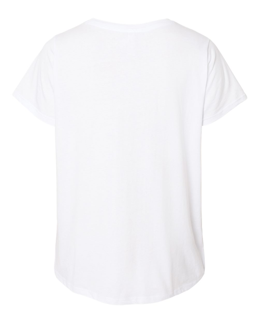 Women's Curvy Collection Fine Jersey V-Neck Tee - 3817 48