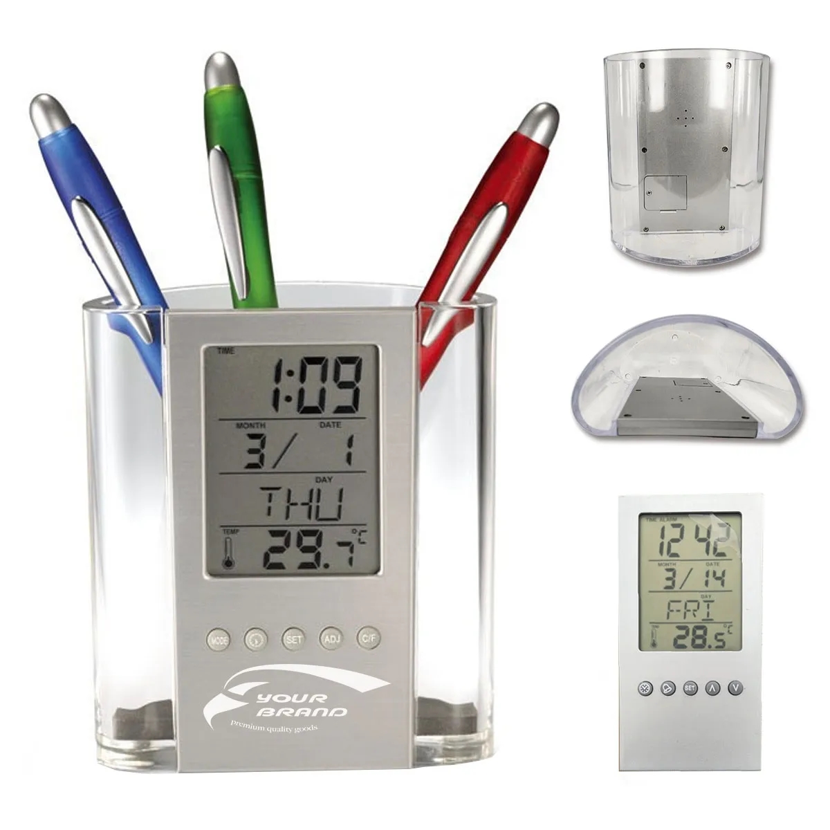 Electronic Calendar Pen Holder Office Supplies Organizer 2