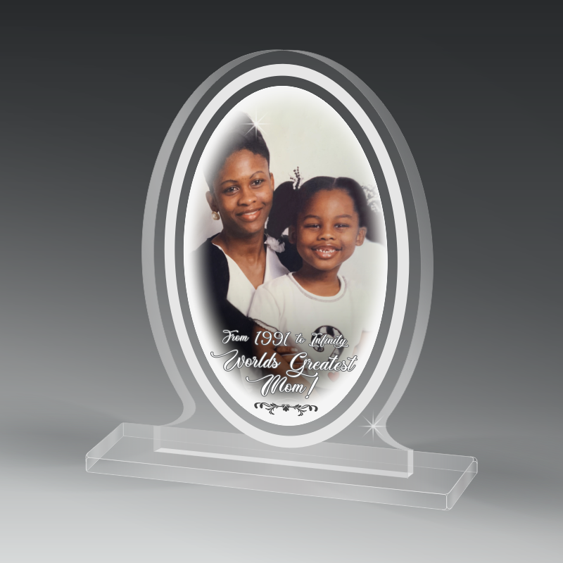 Custom Shaped Acrylics On Acrylic Base 5