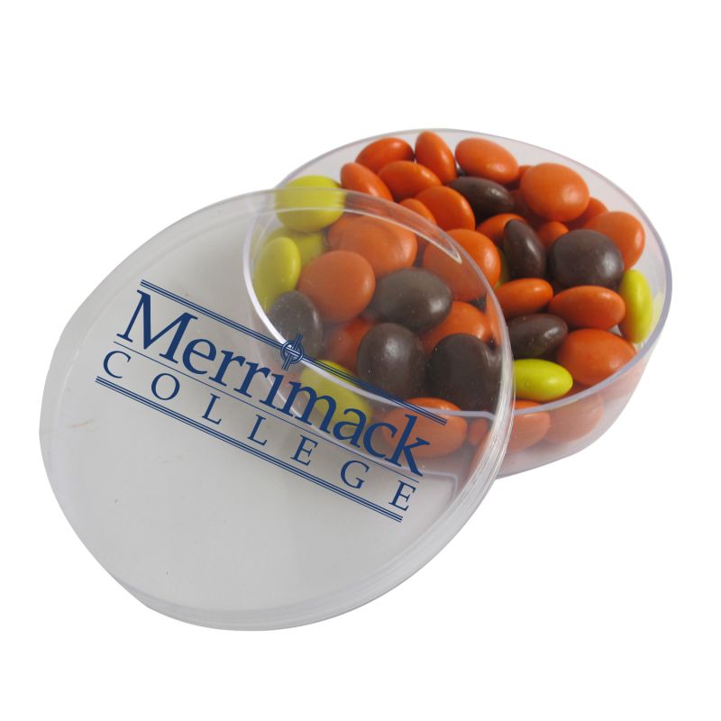 Small Round Acrylic with Reese's Pieces 1