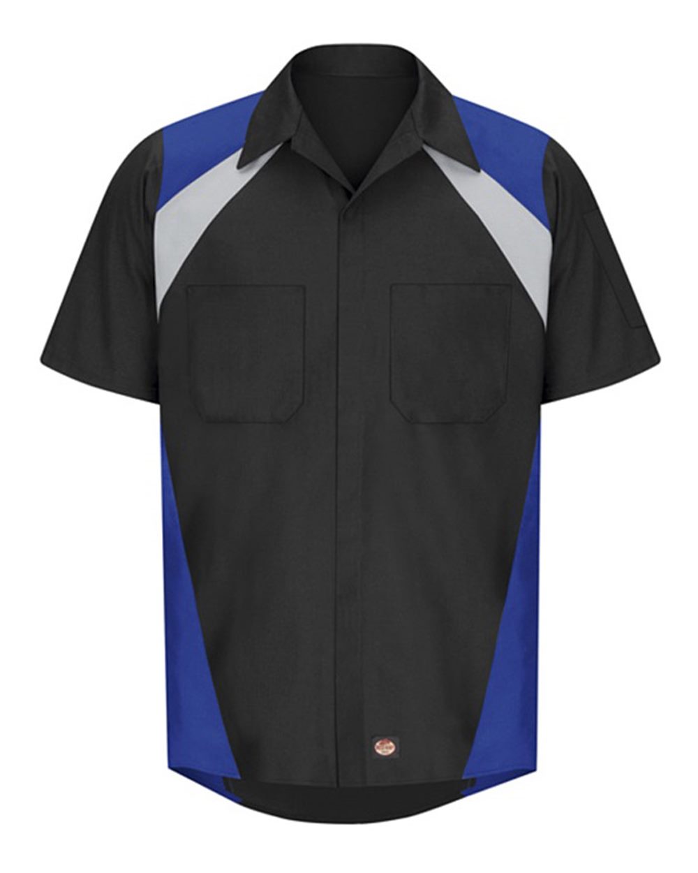 Men's Tri-Color Short Sleeve Shop Shirt - SY28 7