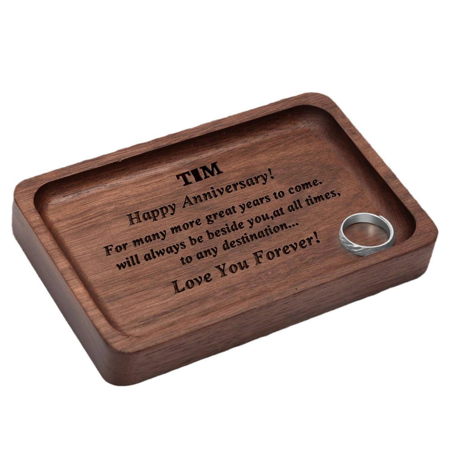 Small Wood Jewelry Dish 2