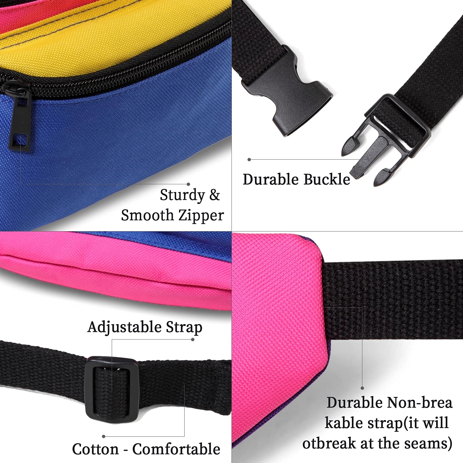Neon Waist Fanny Pack For 80S Costumes 7
