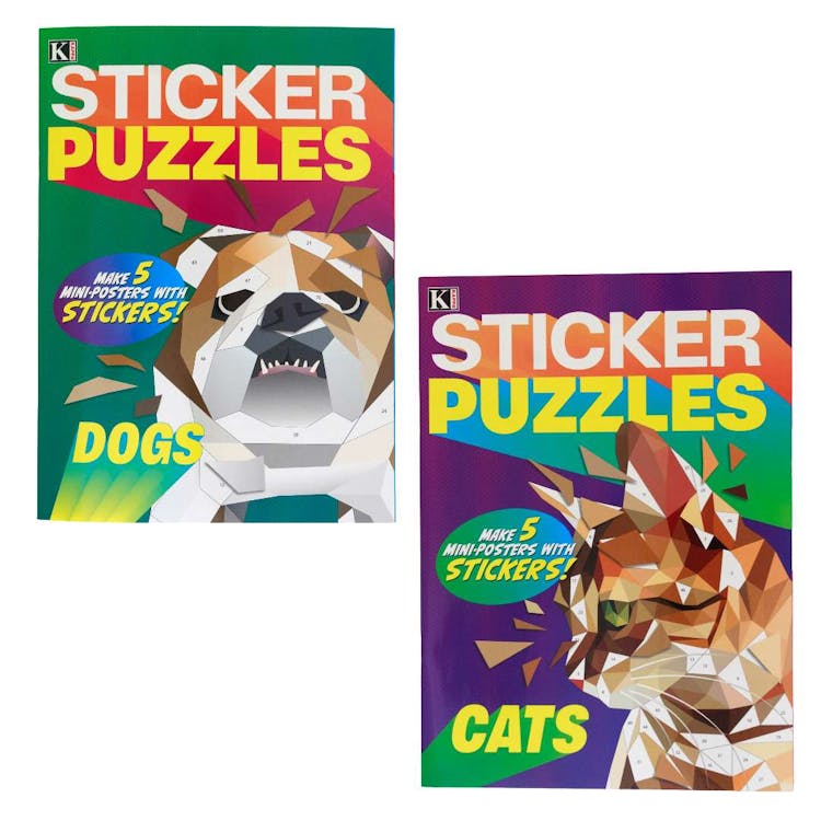 Sticker Puzzle Books - Assorted 2
