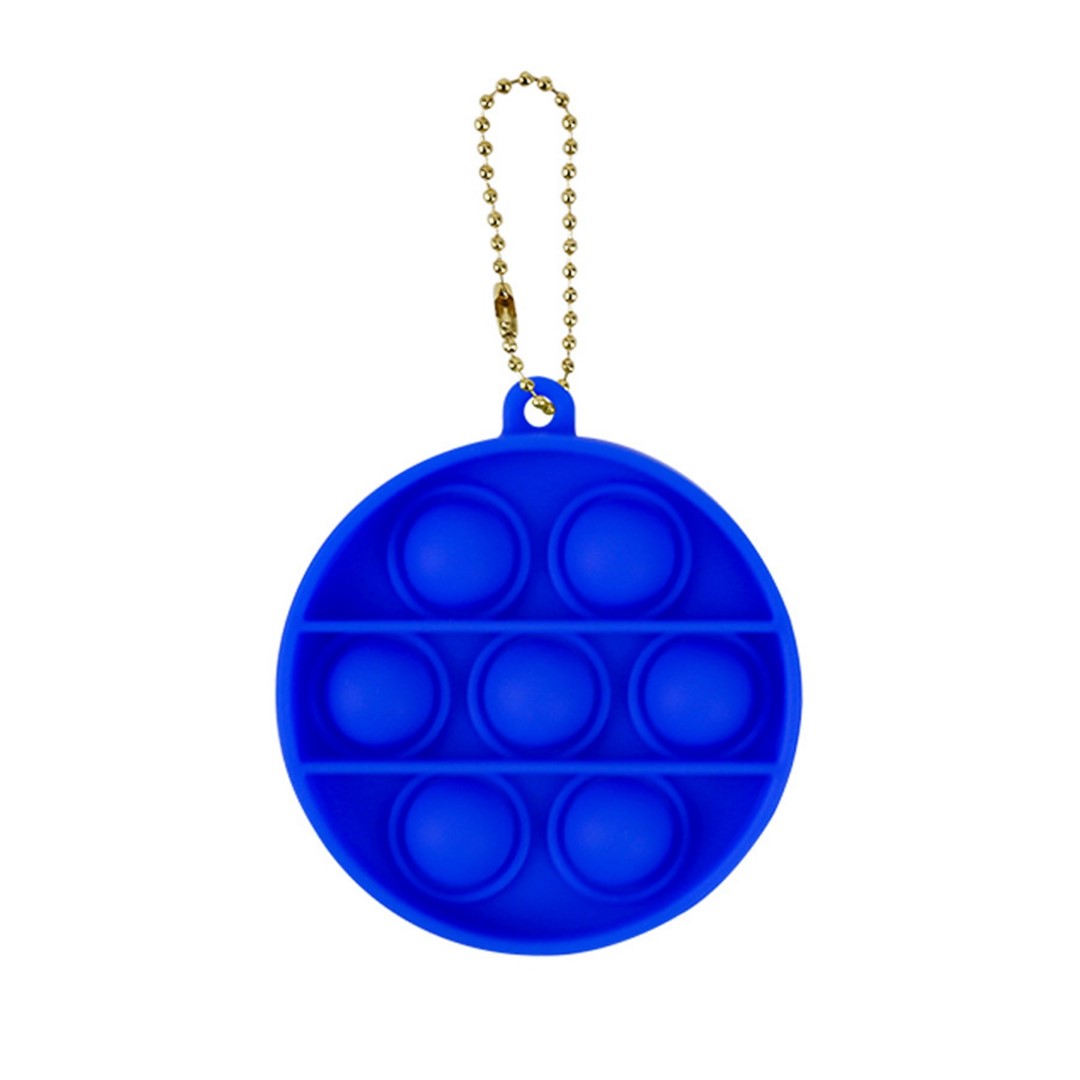Round Push Popping Bubble Keychain 6