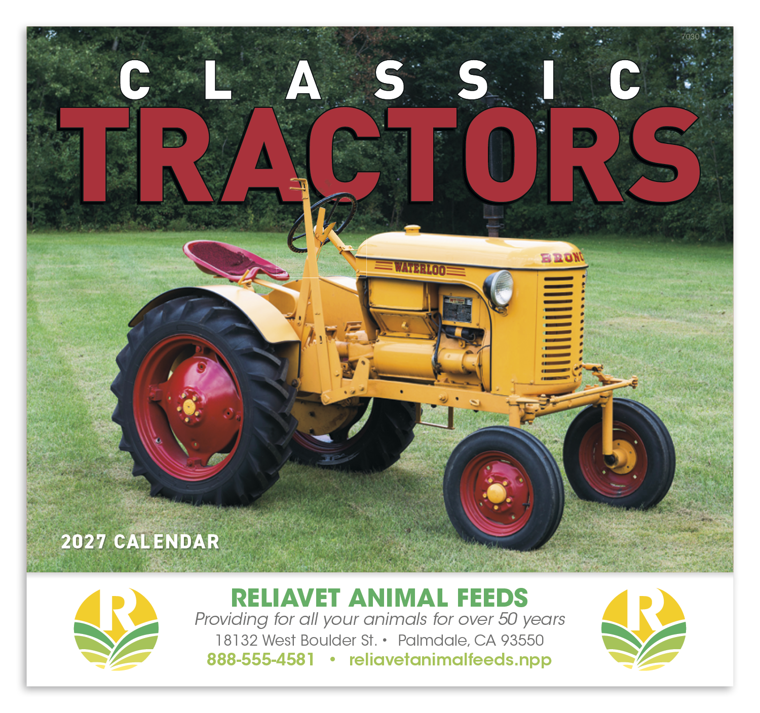 Good Value™ Classic Tractor - Stapled Calendar 63