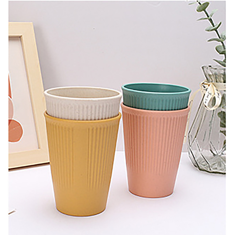 Reusable Wheat Straw Cup Unbreakable Travel Gargle Cup 9