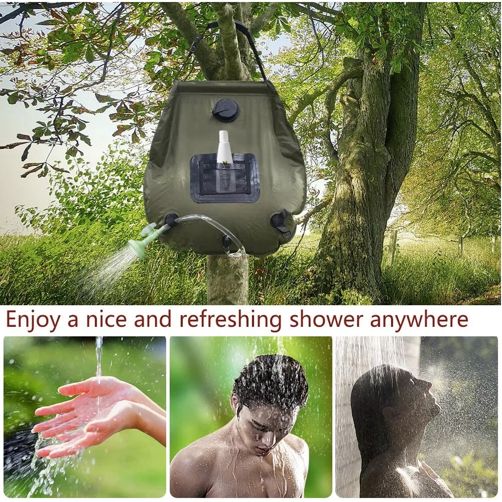 5 gallons/20L Solar Heating Camping Shower Bag 3