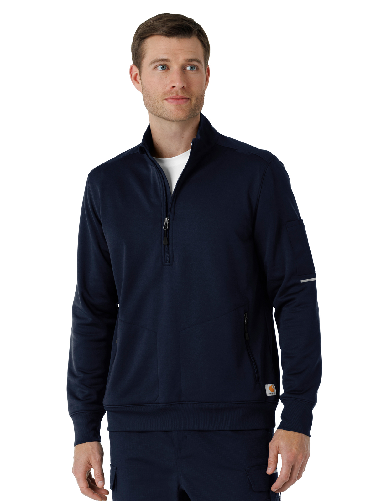 Carhartt Scrubs - Men's Four-Pocket Half Zip Fleece Jacket 10