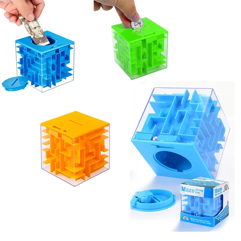 3D Puzzle Maze Money Bank Box 3