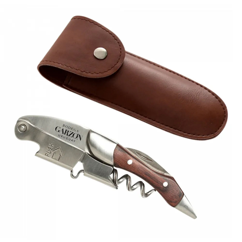 Leather Corkscrew Gift Sleeve with Button 6