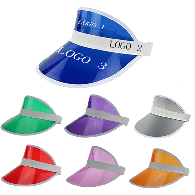 PVC Transparent Sun Visor Hat 1