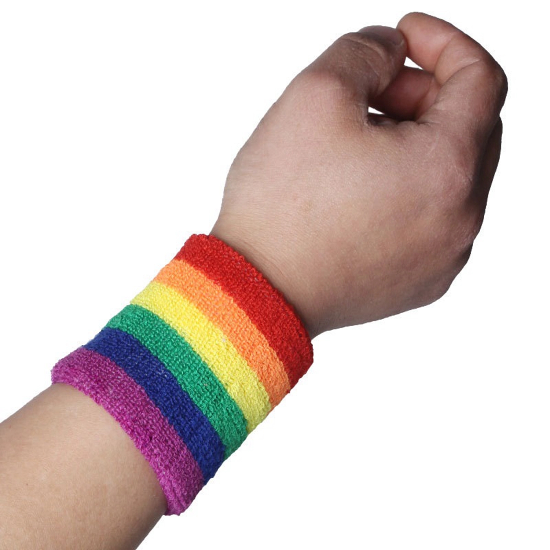 Stripes Rainbow Wrist Band 7