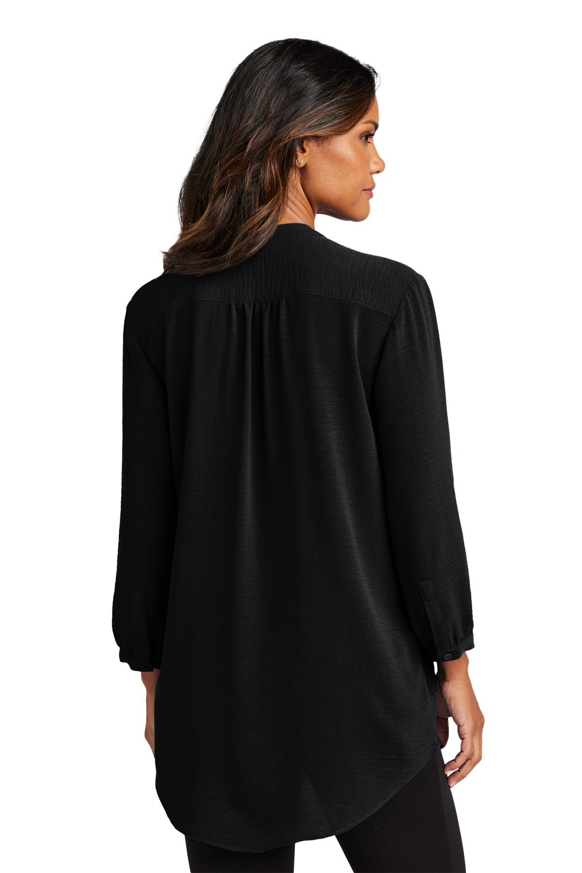 Port Authority Women's 3/4-Sleeve Textured Crepe Tunic LW713 6