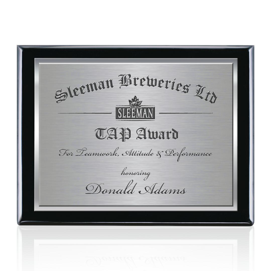 Oakleigh/TexEtch Plaque - Black Finish 8