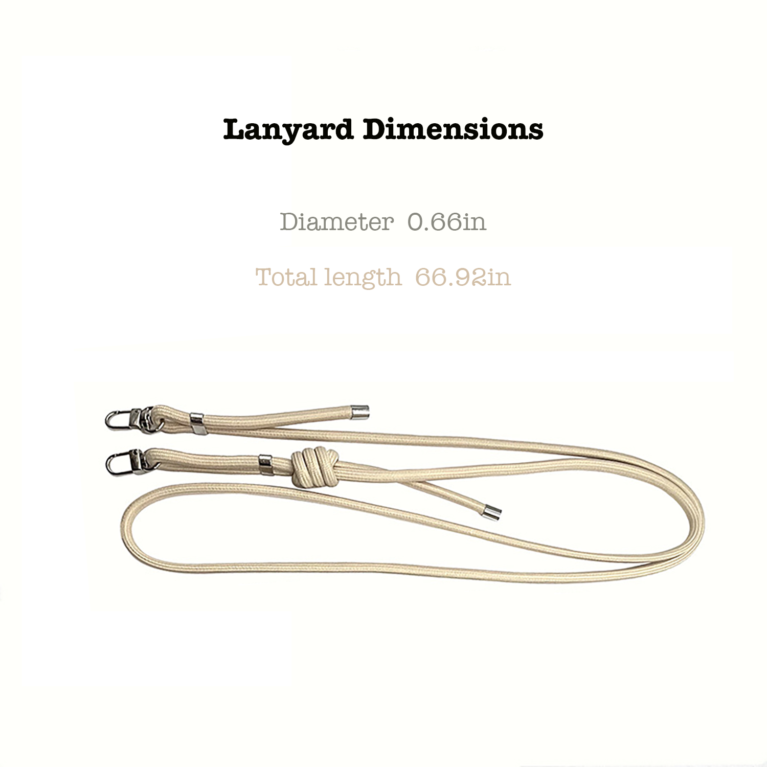 Minimalist Adjustable Woven Lanyard 1