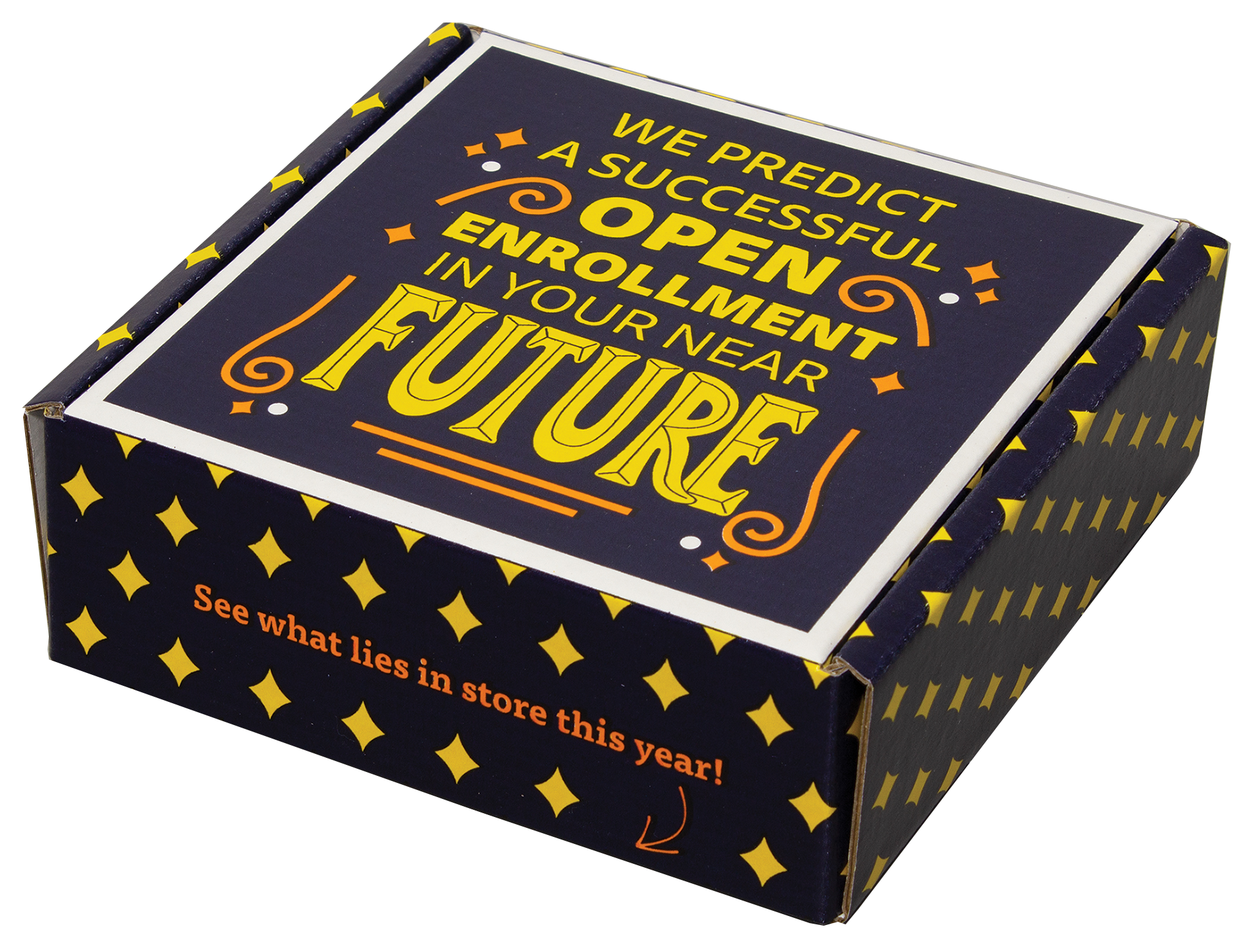 6" x 6" x 2" - E-Flute Outside Tuck Box 2