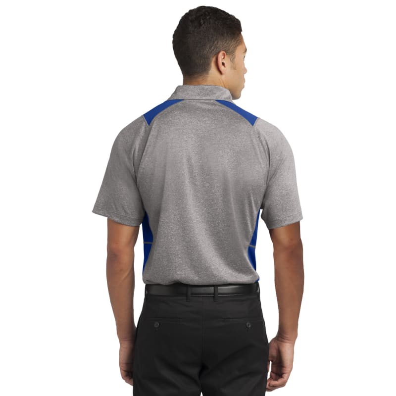 Sport-Tek Heather Colorblock Contender Polo. 28