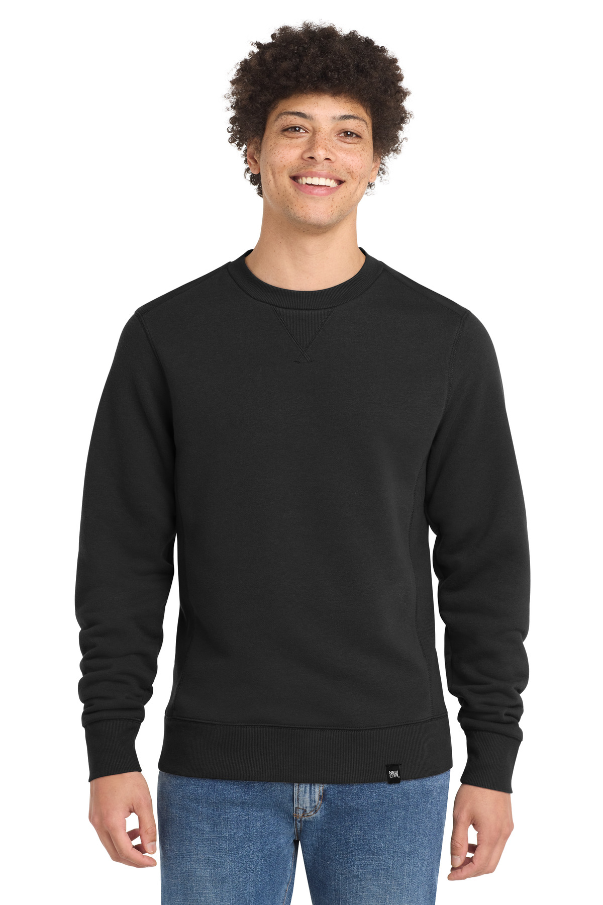New Era French Terry Crew. NEA501, custom hoodie or sweatshirt with logo imprint 23