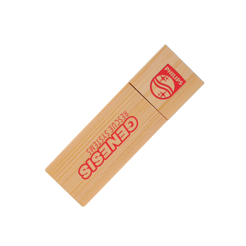 Elburn Ecru Bamboo Flash Drive
