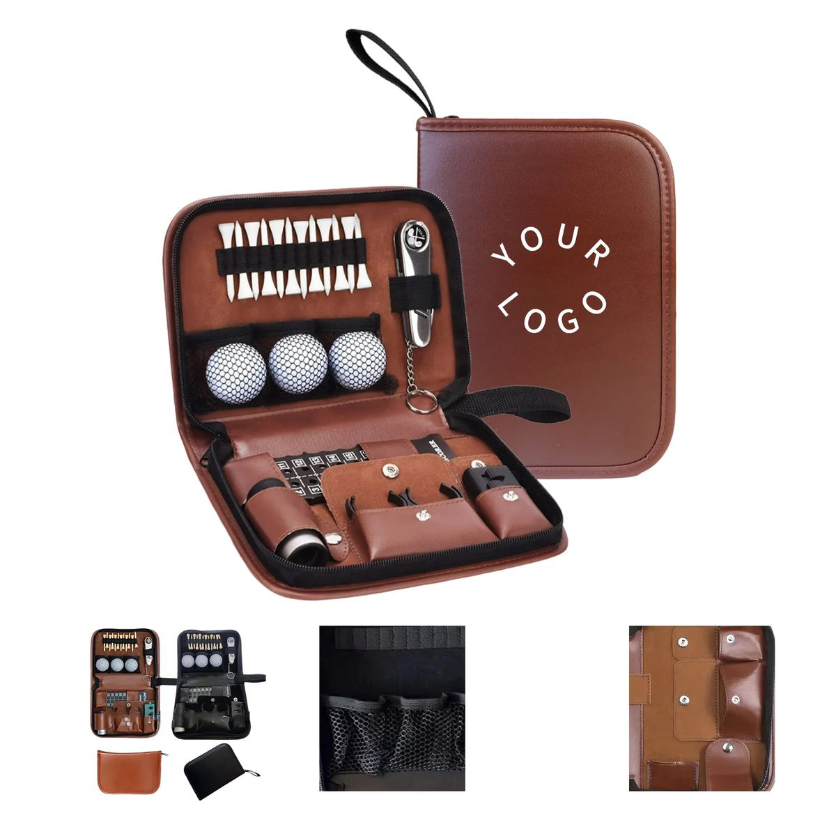 Waterproof PU Organizer Bag for Golf Accessories 3