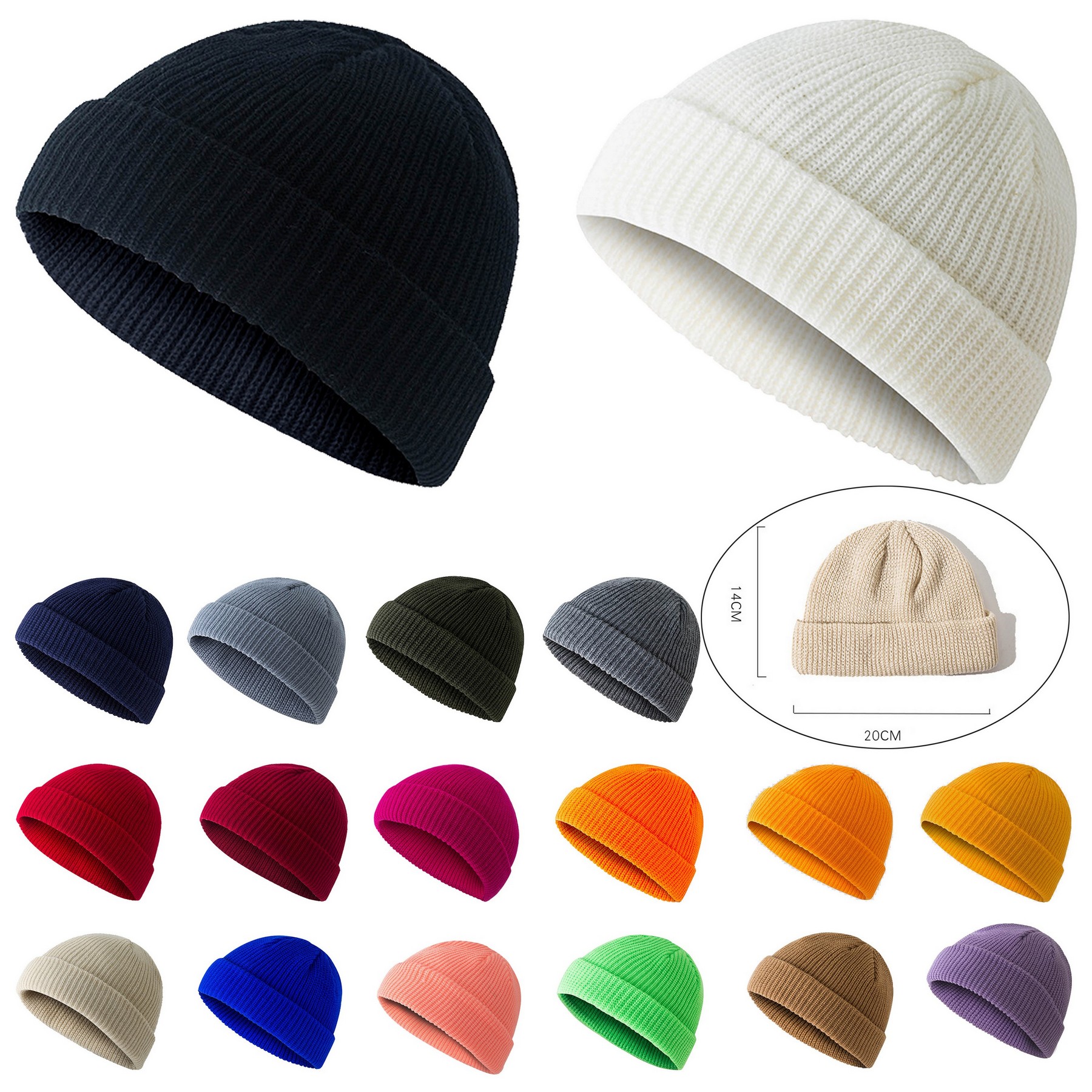 Unisex Short Knit Beanie Cap 3
