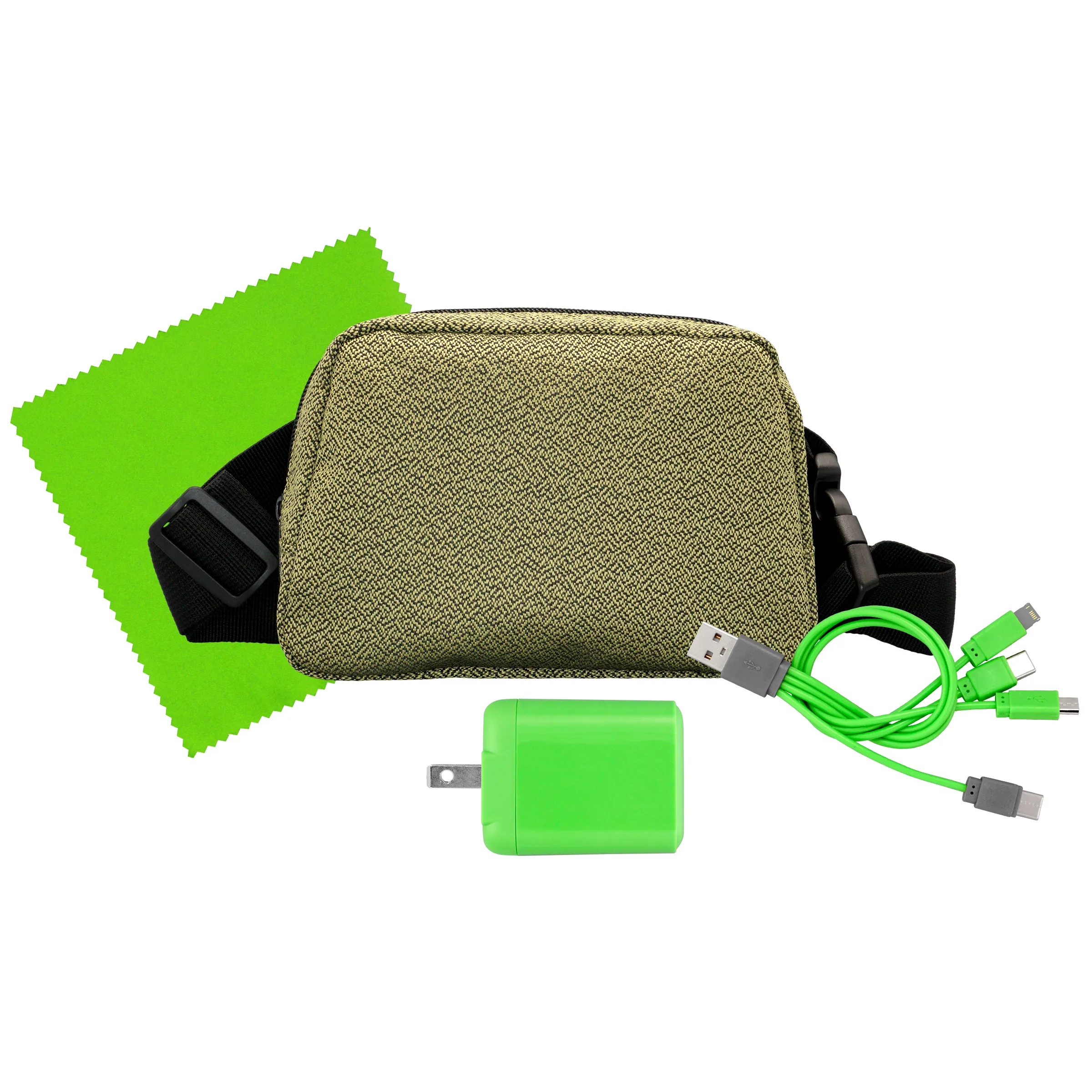 Speck Fast Charger, Cable & Cloth Fanny Pack Set 17
