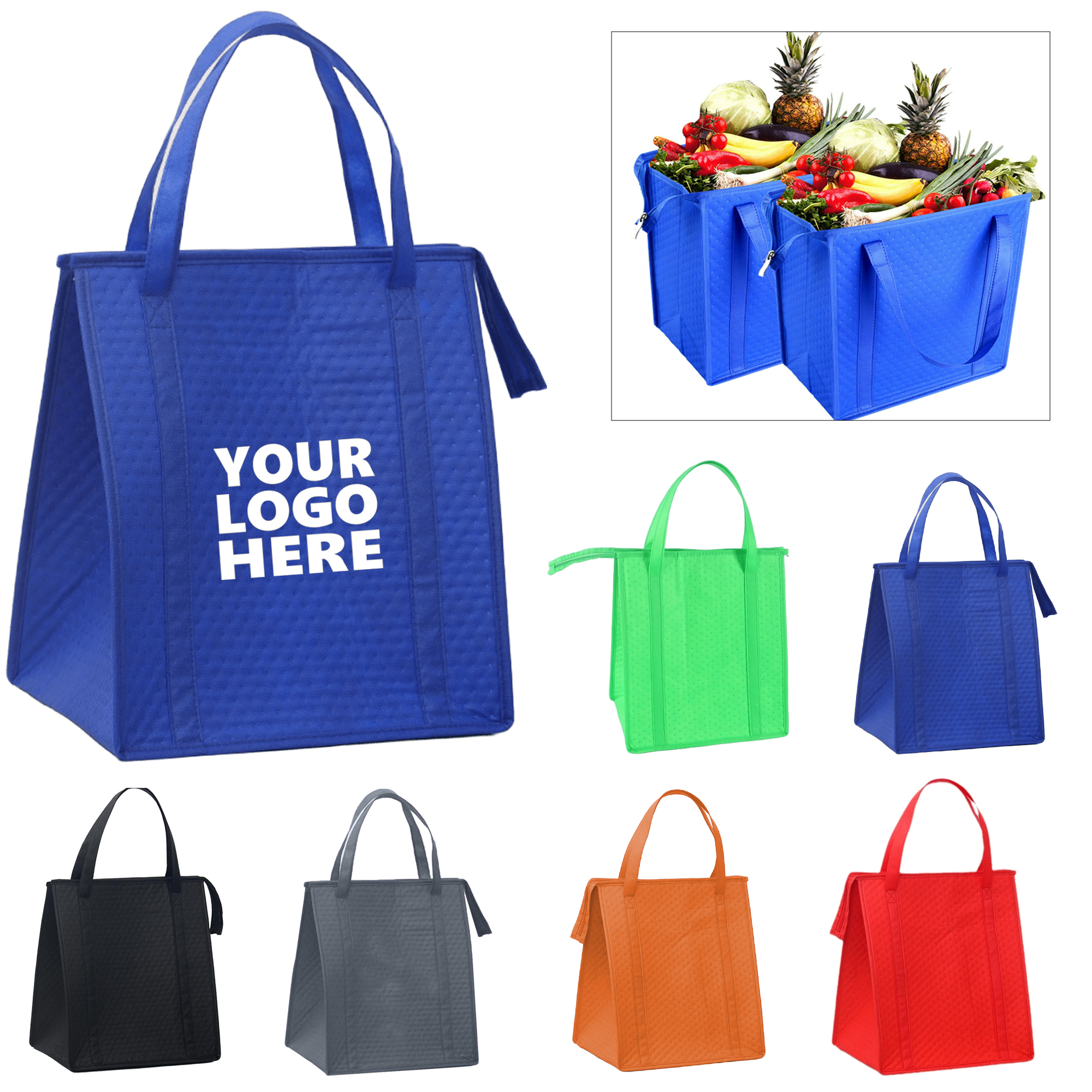 Insulated Reusable Non-Woven Lunch Tote Bag 2
