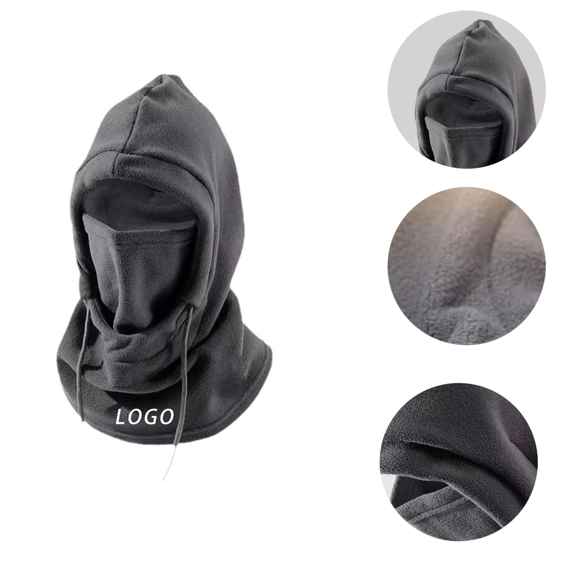 Polyester Fiber Ski Mask With Logo For Skiing, Skating