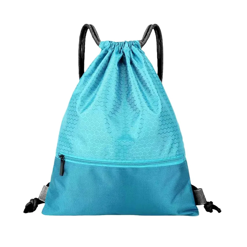 Drawstring Backpack With Zip Pocket 3