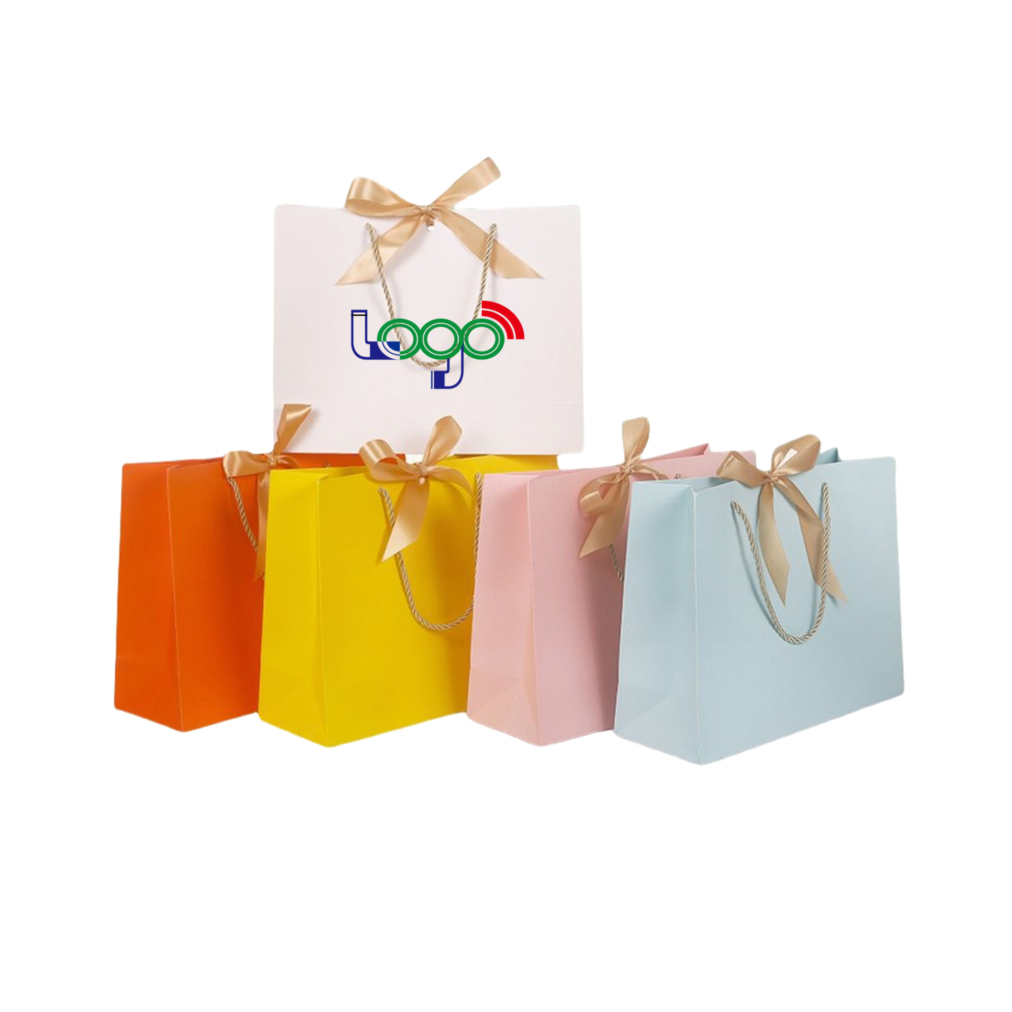 Premium Kraft Gift Bags with Pre-Tied Bows 2