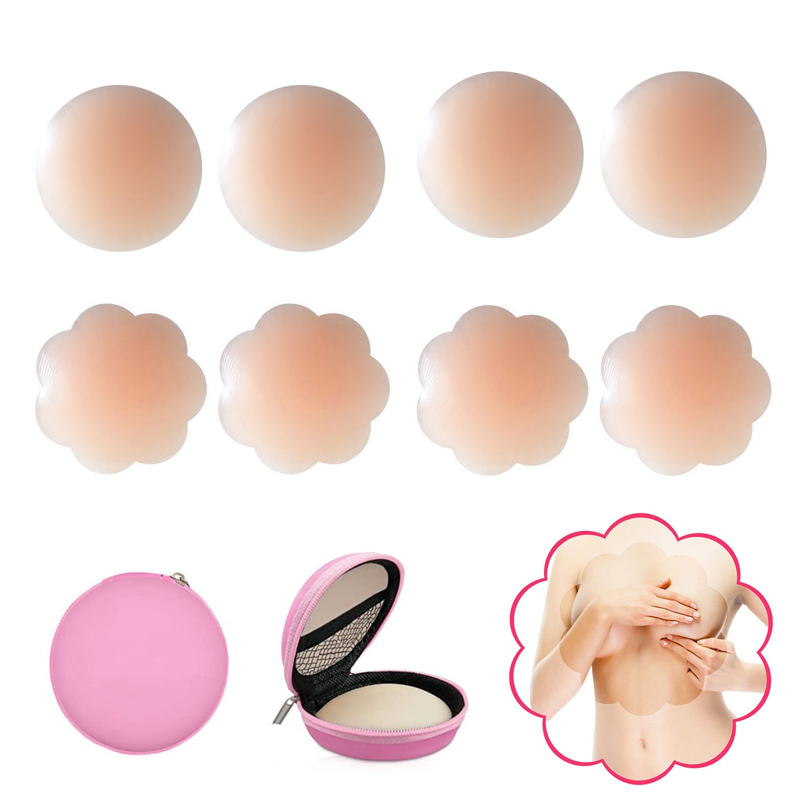 4 Pairs Pasties Women Nipple Cover 3