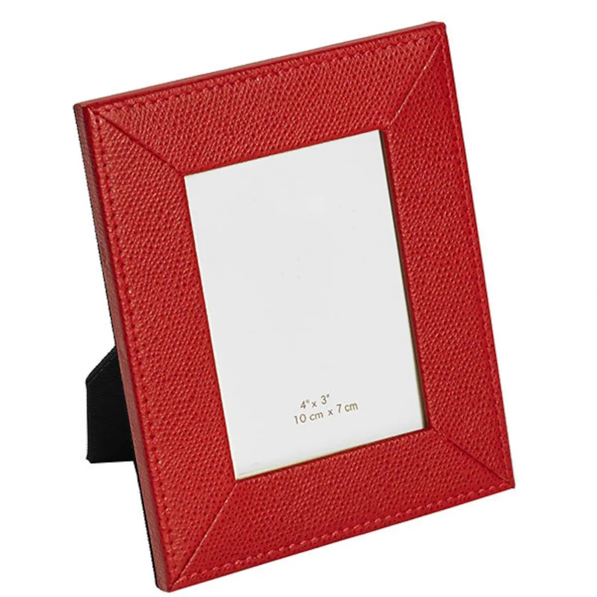 Leather Picture Photo Frame Leather Border Fabric Easel 8