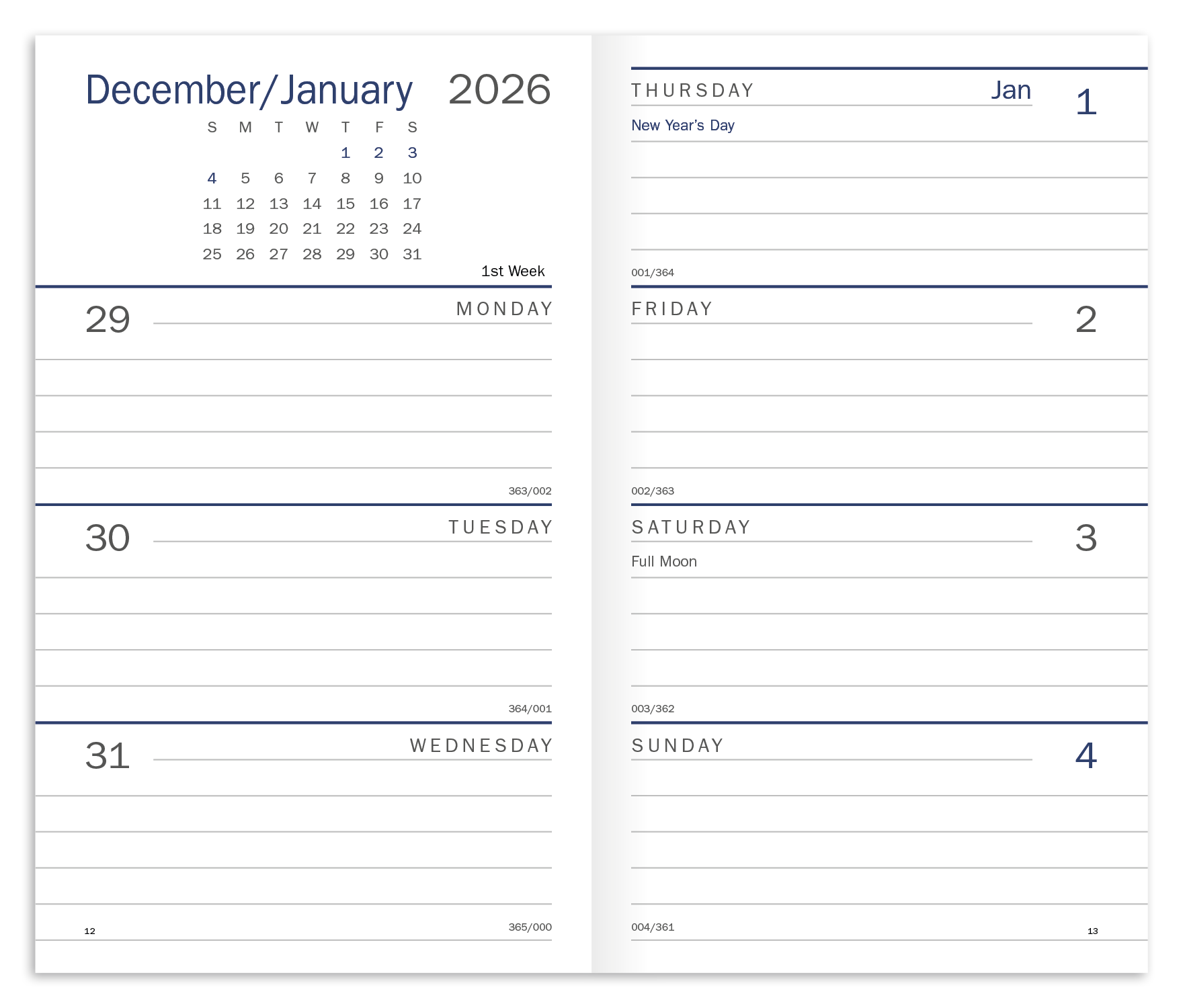 Triumph® Calendars Classic Weekly Pocket Planner 4