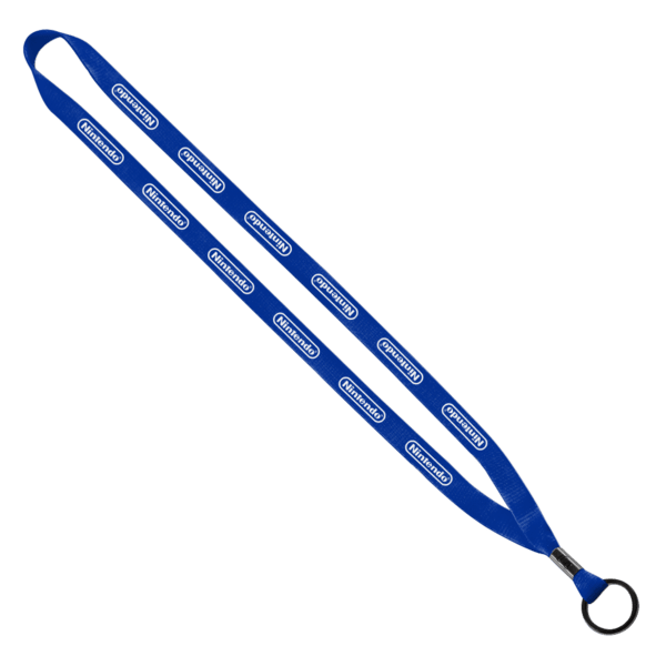 1/2" Polyester Lanyard with Metal Crimp & Split-Ring 20