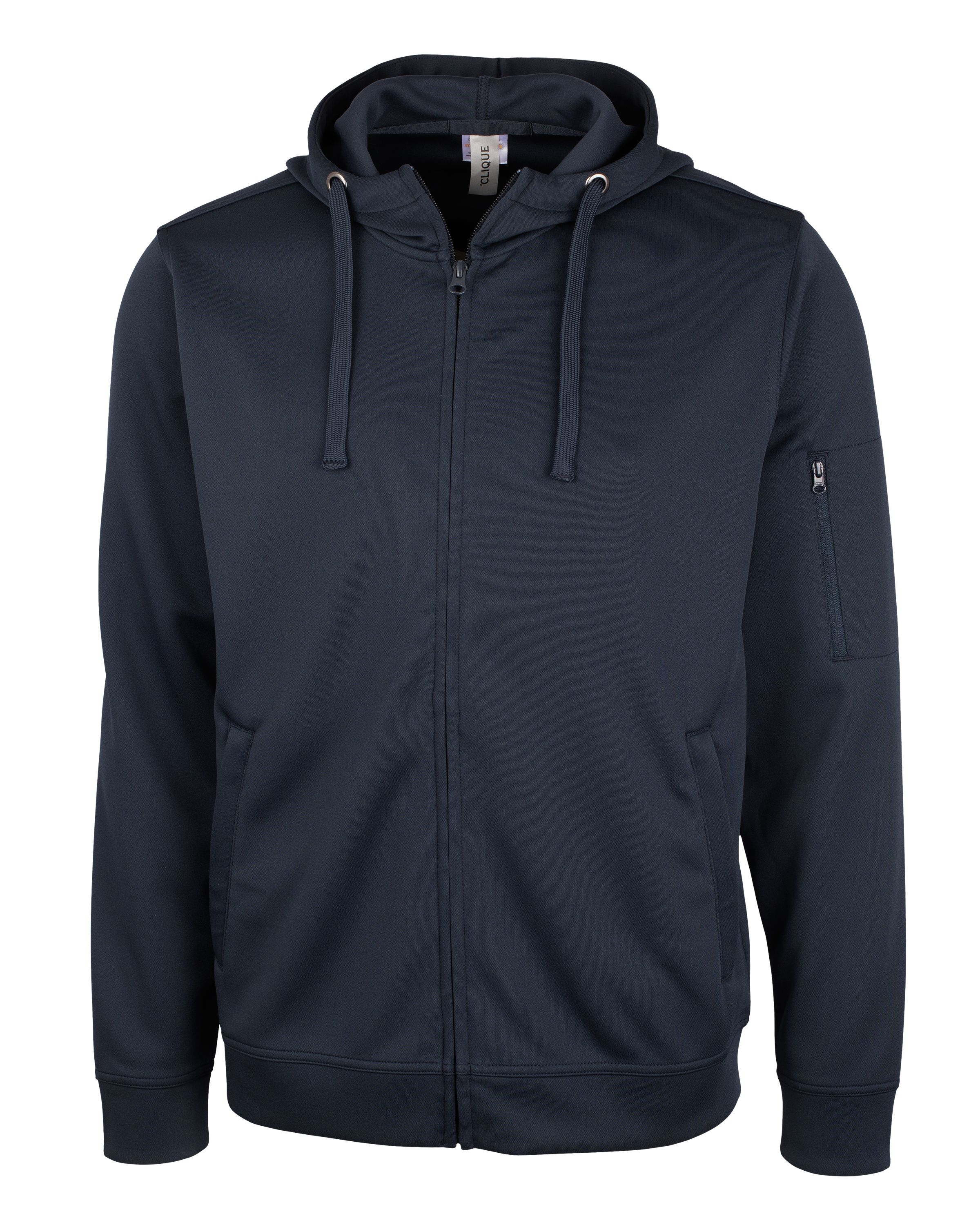 Clique Lift Solution-dyed Performance Unisex Full Zip Hooded Sweatshirt 3