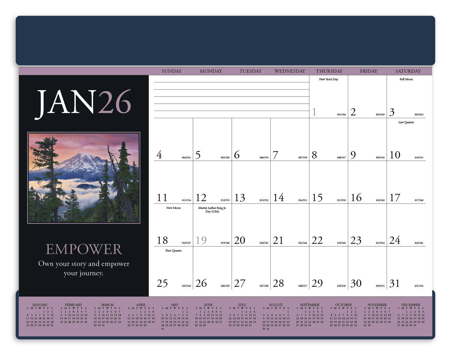 Triumph® Calendars Motivations Desk Pad 10