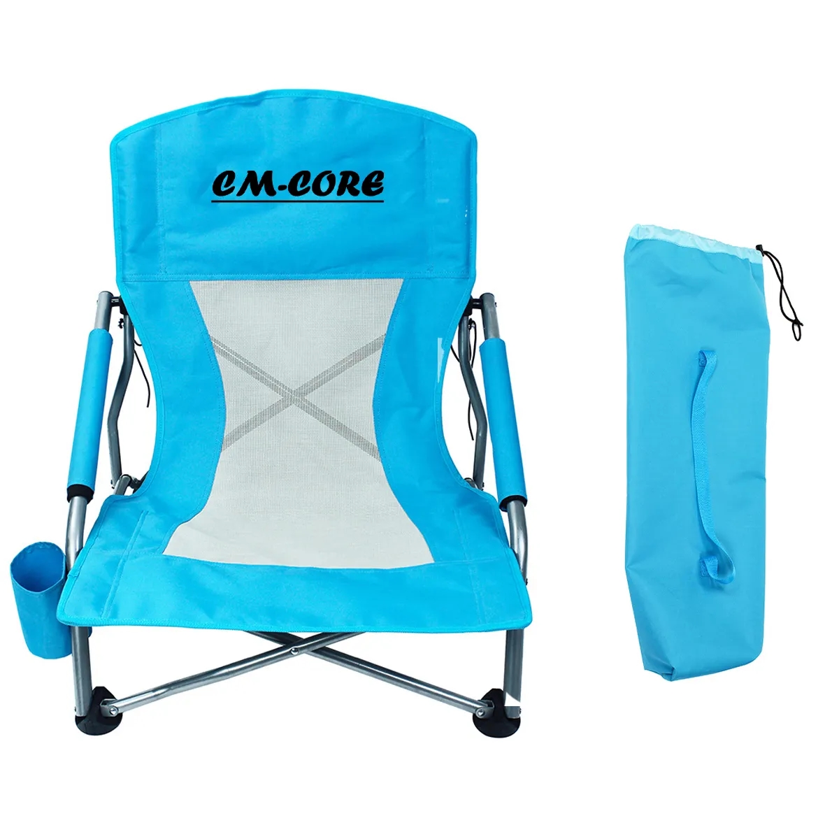 Armrests Folding Portable Beach Chair 2