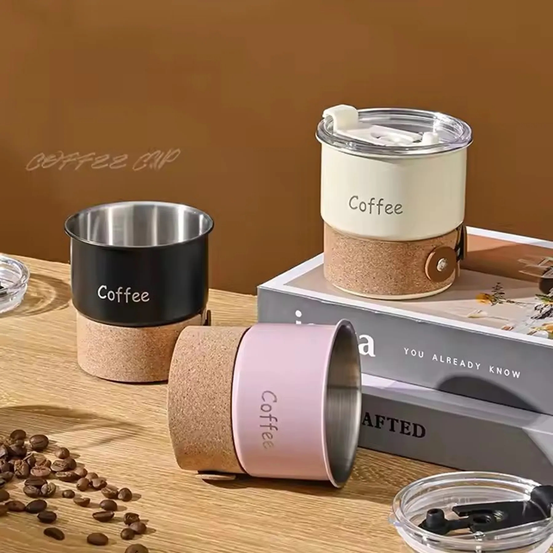 14 Oz. Stainless Steel Coffee Camping Mug with Sleeve 3