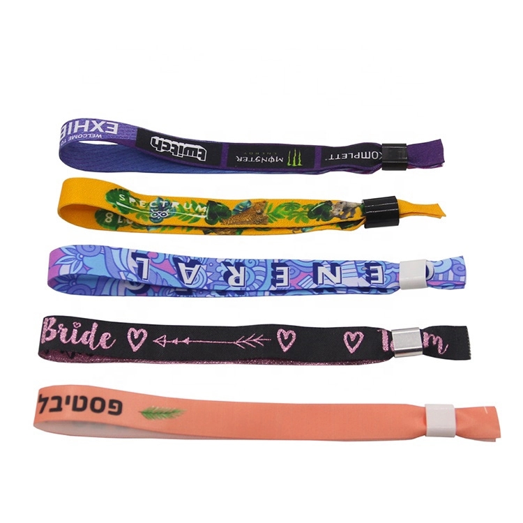 Printed Fabric Polyester Wristband 2