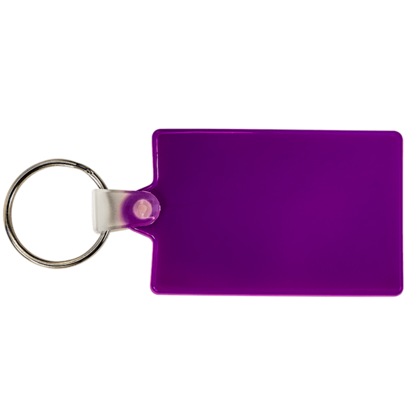 Rectangle Soft Plastic Keychains 21