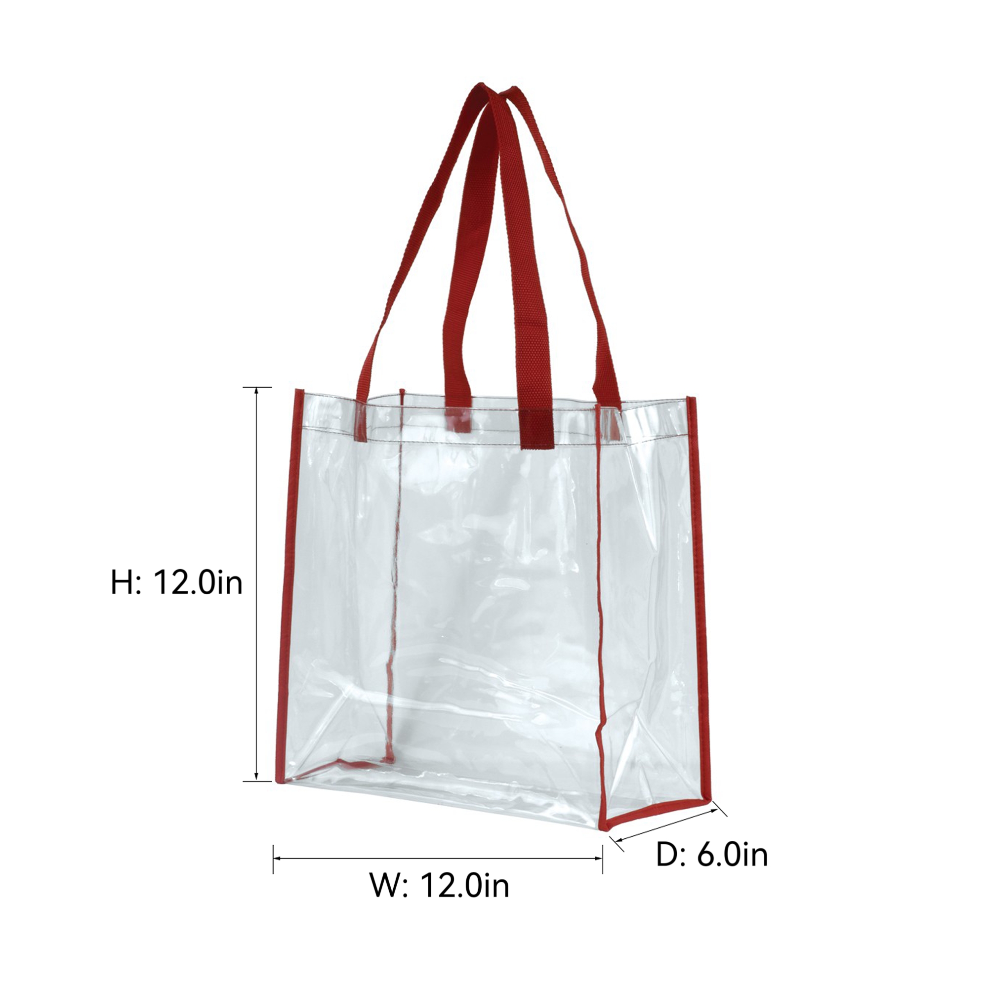 MOQ 50pcs Game Day Clear Tote 3