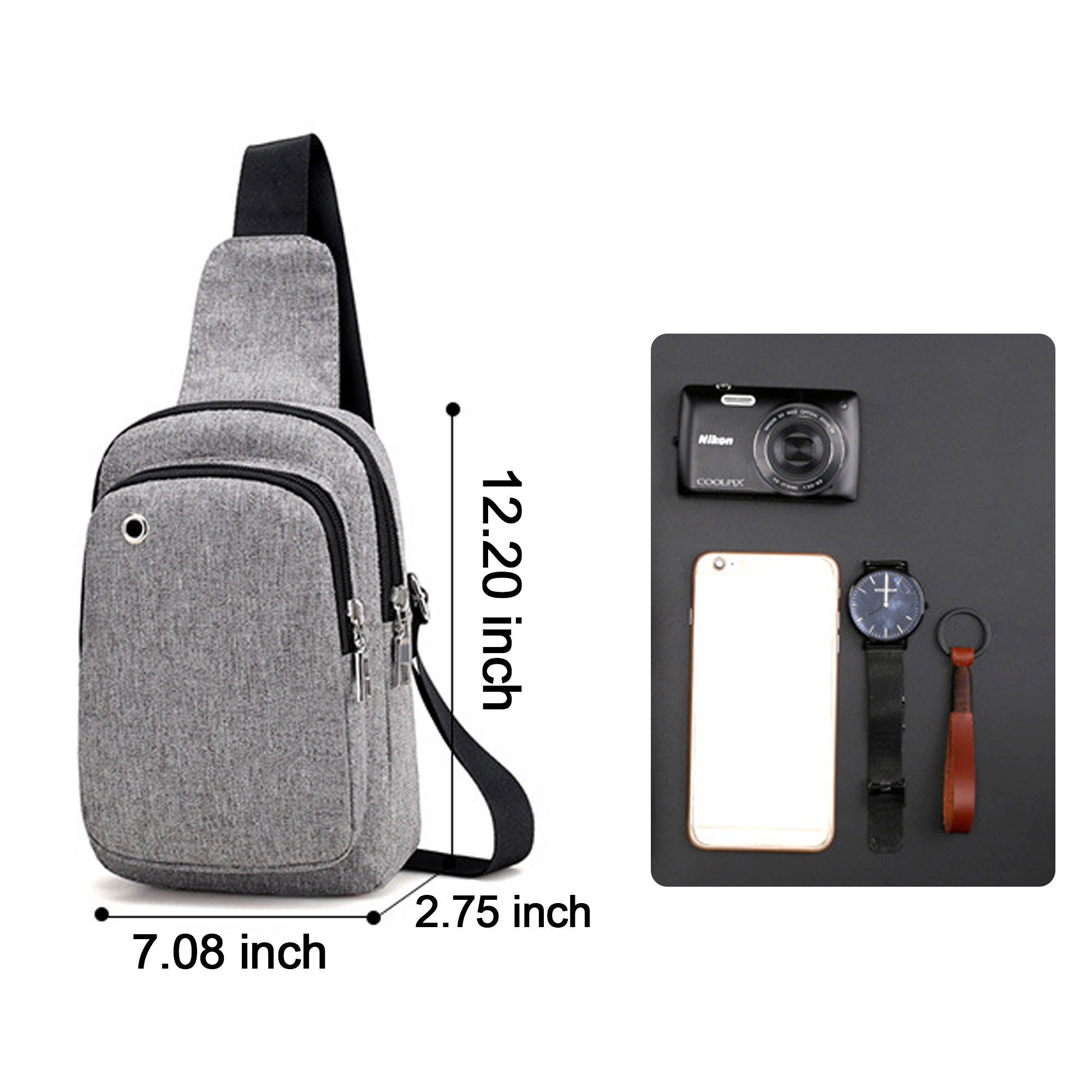 MOQ20 Crossbody Sling Bag With Adjustable Strap 2
