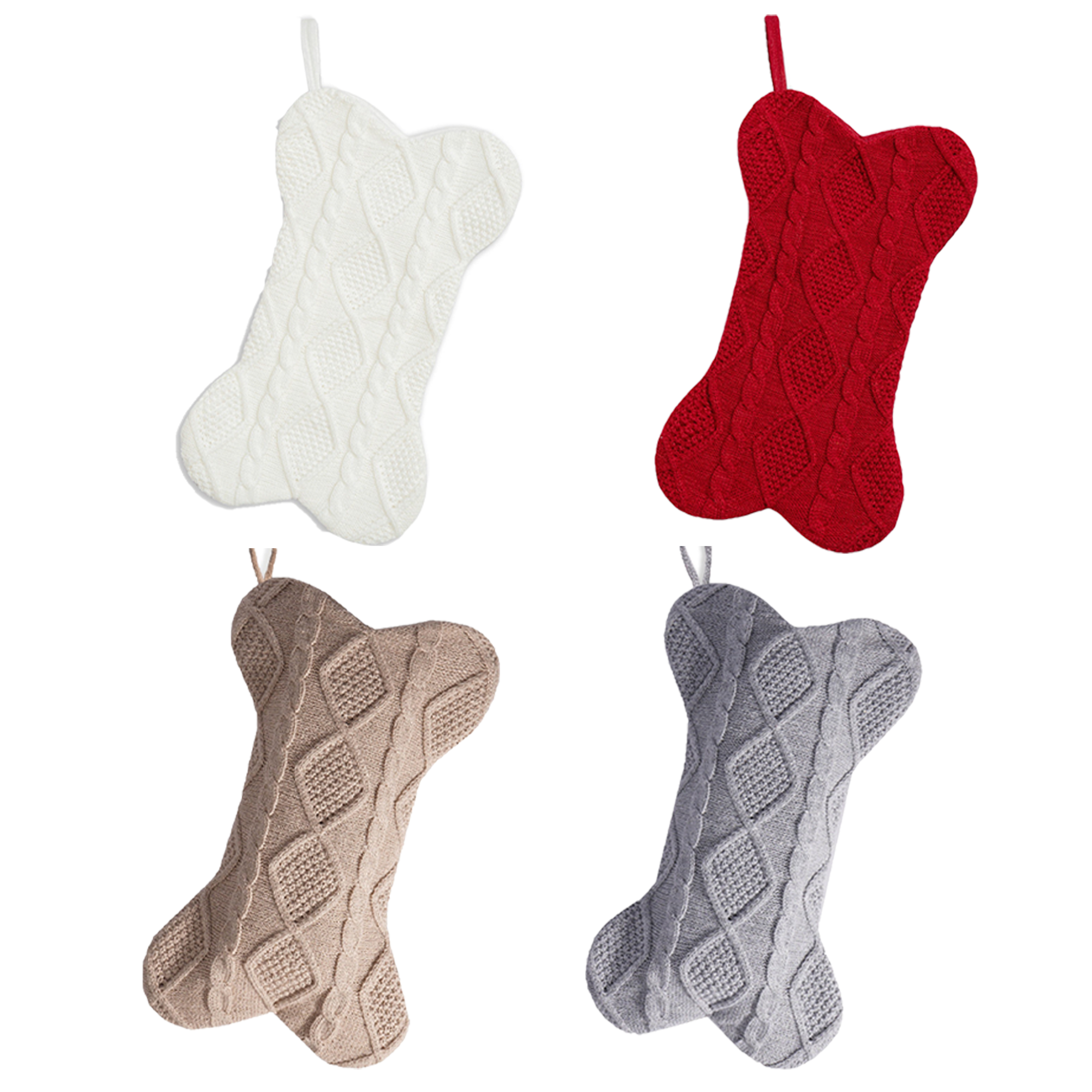 Christmas Cute Bone Shaped Stocking Ornament 2