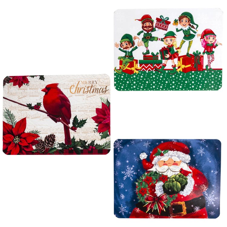 Christmas Placemats - 12" x 16" 3 Assorted Designs 2