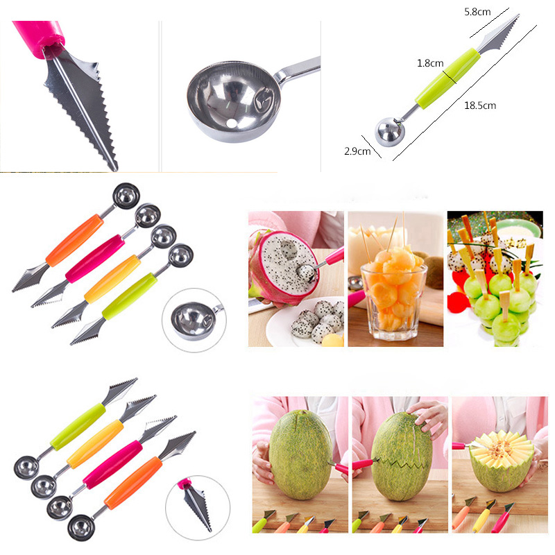 2 in 1 Fruit Knive & Spoon